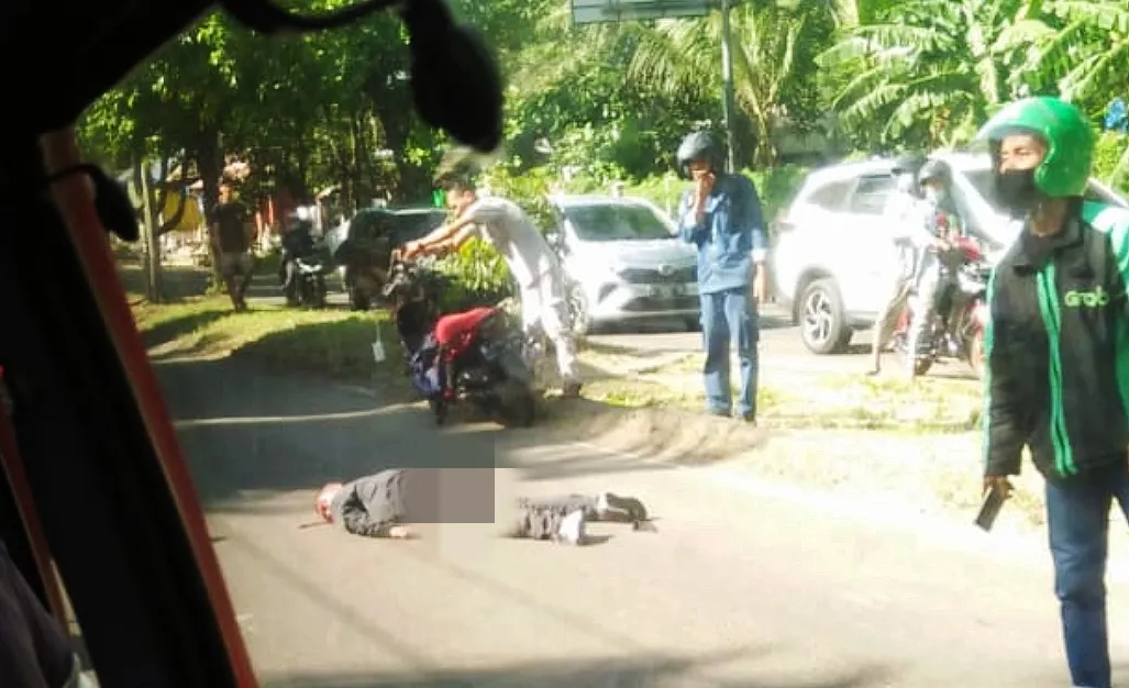 Lubang Besar di Jalan Ahmad Yani Cilegon Memakan Korban