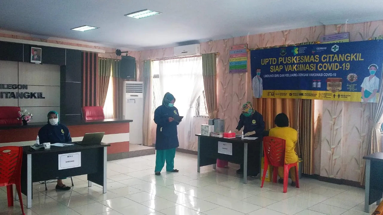 Vaksinasi Tenaga Kesehatan di Cilegon Dimulai Hari Ini