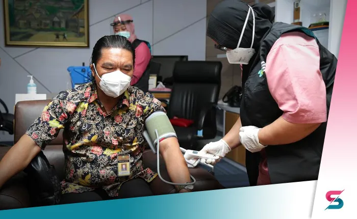 Pejabat Banten Disuntik Vaksin Covid Kedua Kalinya di KP3B