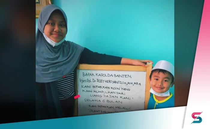 Berita Banten, Berita Banten Terbaru, Berita Banten Hari Ini, Berita Serang, Berita Serang Terbaru, Berita Serang Hari Ini, Berita Polda Banten, Berita Jumat Barokah: Remaja Legok Sisihkan Uang Jajan untuk Diinfakan melalui Jumat Barokah Polda Banten