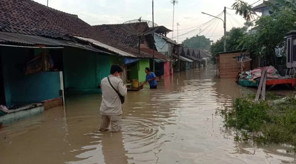 Banjir Merendam Tiga Lingkungan di Kubangsari Cilegon