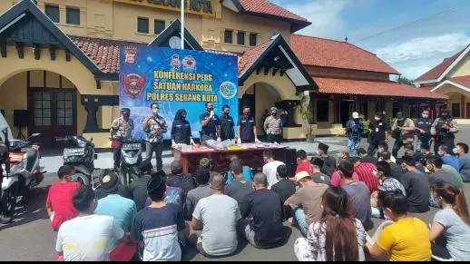 Selama 3 Bulan, Polres Serang Kota Amankan 51 Tersangka Penyalahgunaan Narkoba