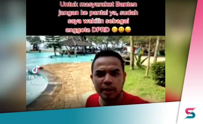 Berita Banten, Berita Banten Terbaru, Berita Banten Hari Ini, Berita Serang, Berita Serang Terbaru, Berita Serang Hari Ini: Viral! Lewat TikTok, Anggota DPRD Banten Sebut Dirinya Wakili Masyarakat Liburan ke Pantai