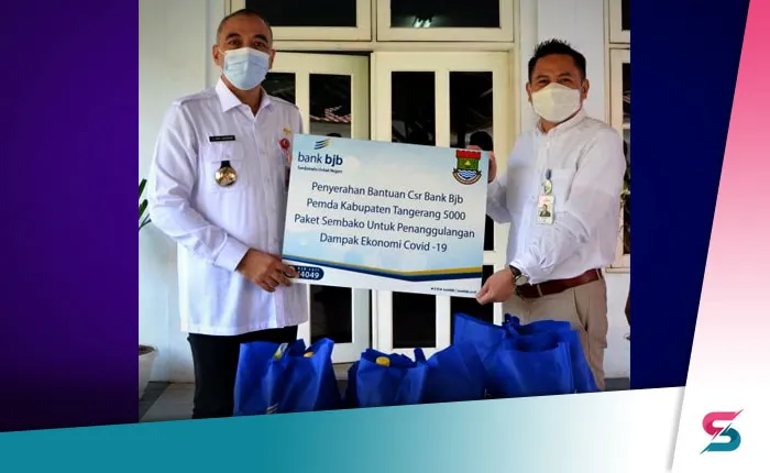 Berita Banten, Berita Banten Terbaru, Berita Banten Hari Ini, Berita Kabupaten Tangerang, Berita Kabupaten Tangerang Terbaru, Berita Kabupaten Tangerang Hari Ini: Pemkab Tangerang Terima 5.000 Paket Sembako dari Bank BJB