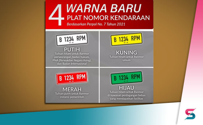 Berita Banten, Berita Banten Terbaru, Berita Banten Hari Ini, Berita Serang, Berita Serang Terbaru, Berita Serang Hari Ini: Kenali 4 Warna Baru Plat Nomor Kendaraan