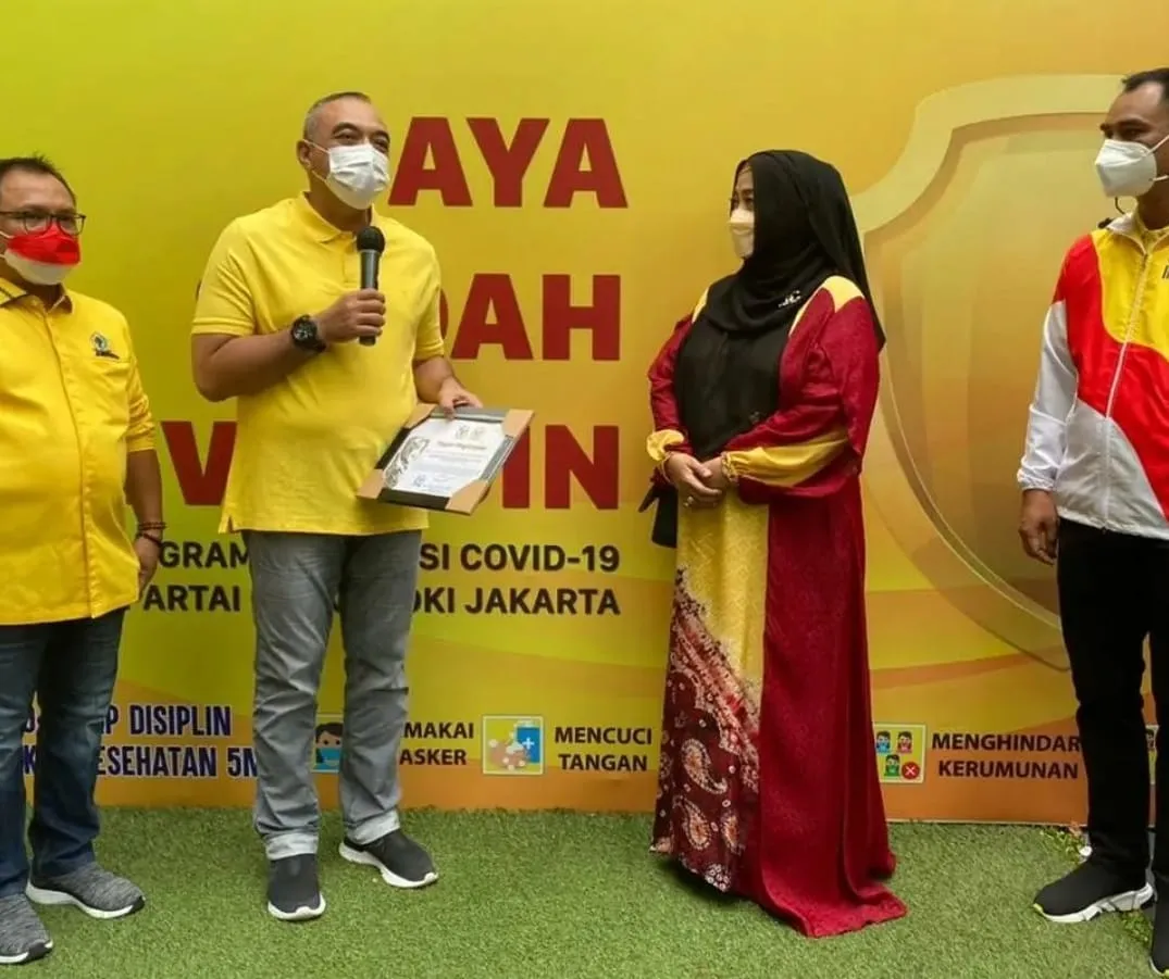 DPD Golkar DKI Gelar Program Vaksinasi, Zaki: Warga Tangerang Boleh Ikut