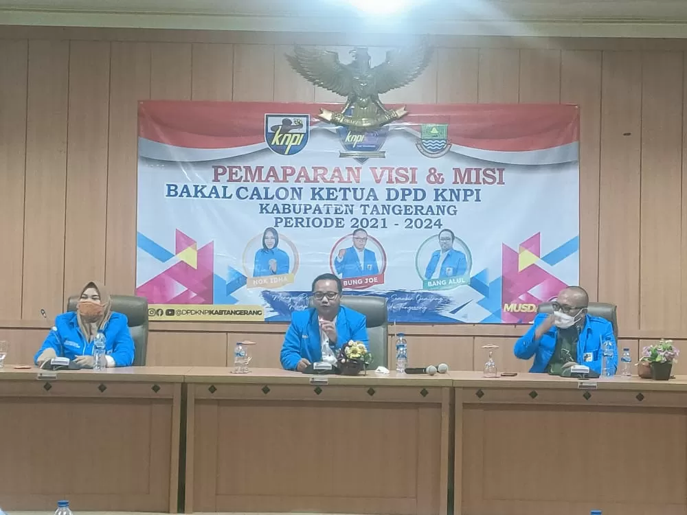 Berita Banten, Berita Banten Terbaru, Berita Banten Hari Ini, Berita Kabupaten Tangerang, Berita Kabupaten Tangerang Terbaru, Berita Kabupaten Tangerang Hari Ini: Tiga Kandidat Ketua DPD KNPI Kab. Tangerang Adu Strategi, Paparkan Visi dan Mis