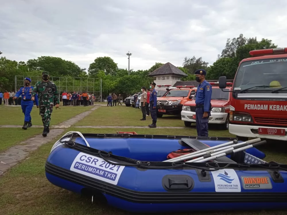 Berita Banten, Berita Banten Terbaru, Berita Banten Hari Ini, Berita Kabupaten Tangerang, Berita Kabupaten Tangerang Terbaru, Berita Kabupaten Tangerang Hari Ini: Pimpin Apel Siaga Banjir, Danrem 052 Wijayakrama Ingatkan Tim Evakuasi Prioritaskan Lansia