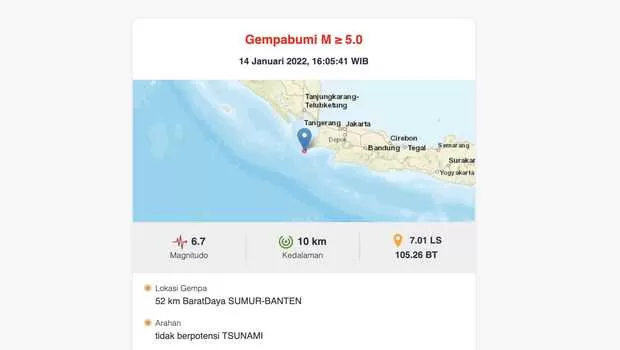 Berita Banten, Berita Banten Hari Ini, Berita Banten Terbaru, Kabupaten Tangerang, Kabupaten Tangerang Hari Ini, Kabupaten Tangerang Terbaru, Peristiwa, Peristiwa Hari Ini, Peristiwa Terbaru, Berita Viral, Berita Viral Hari Ini, Berita Viral Terbaru: Gempa 6,7 Magnitudo Guncang Banten