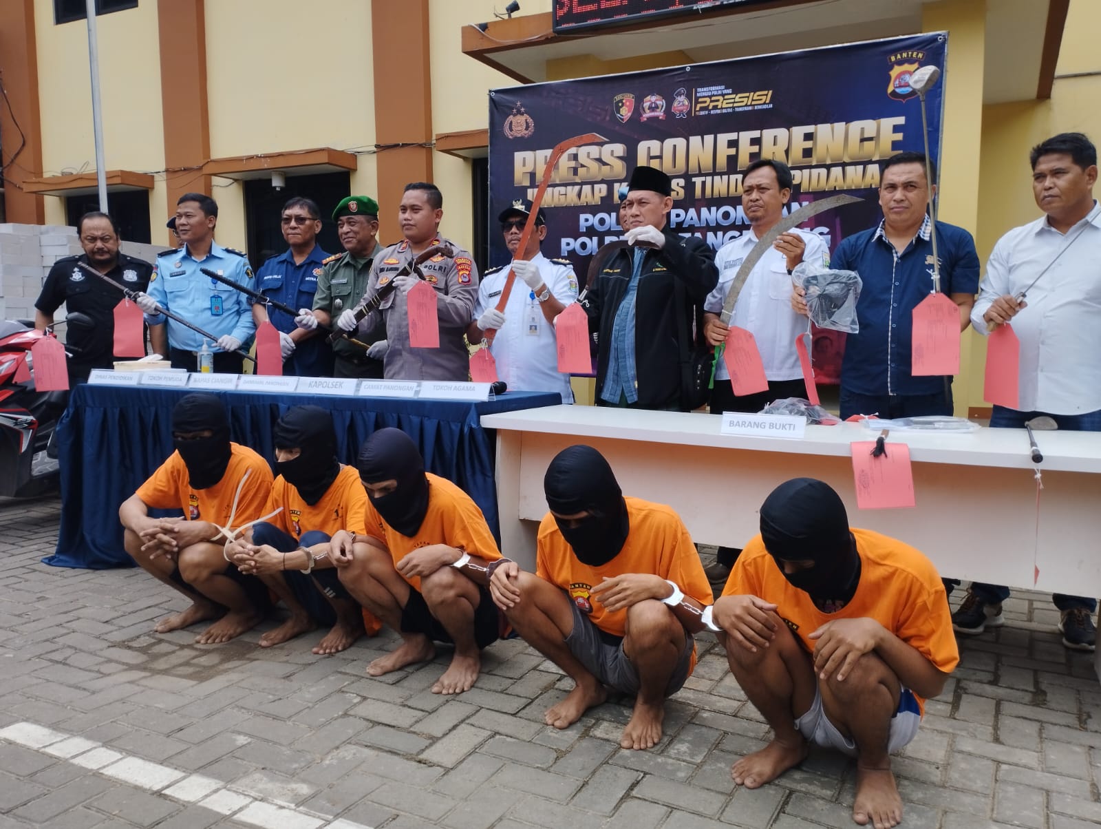 Tabrak Anggota Polisi, 8 Anggota Gangster Diringkus Polisi di Panongan