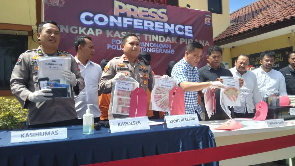 Polsek Panongan Tangkap Sindikat Peredaran Upal di Citra Raya