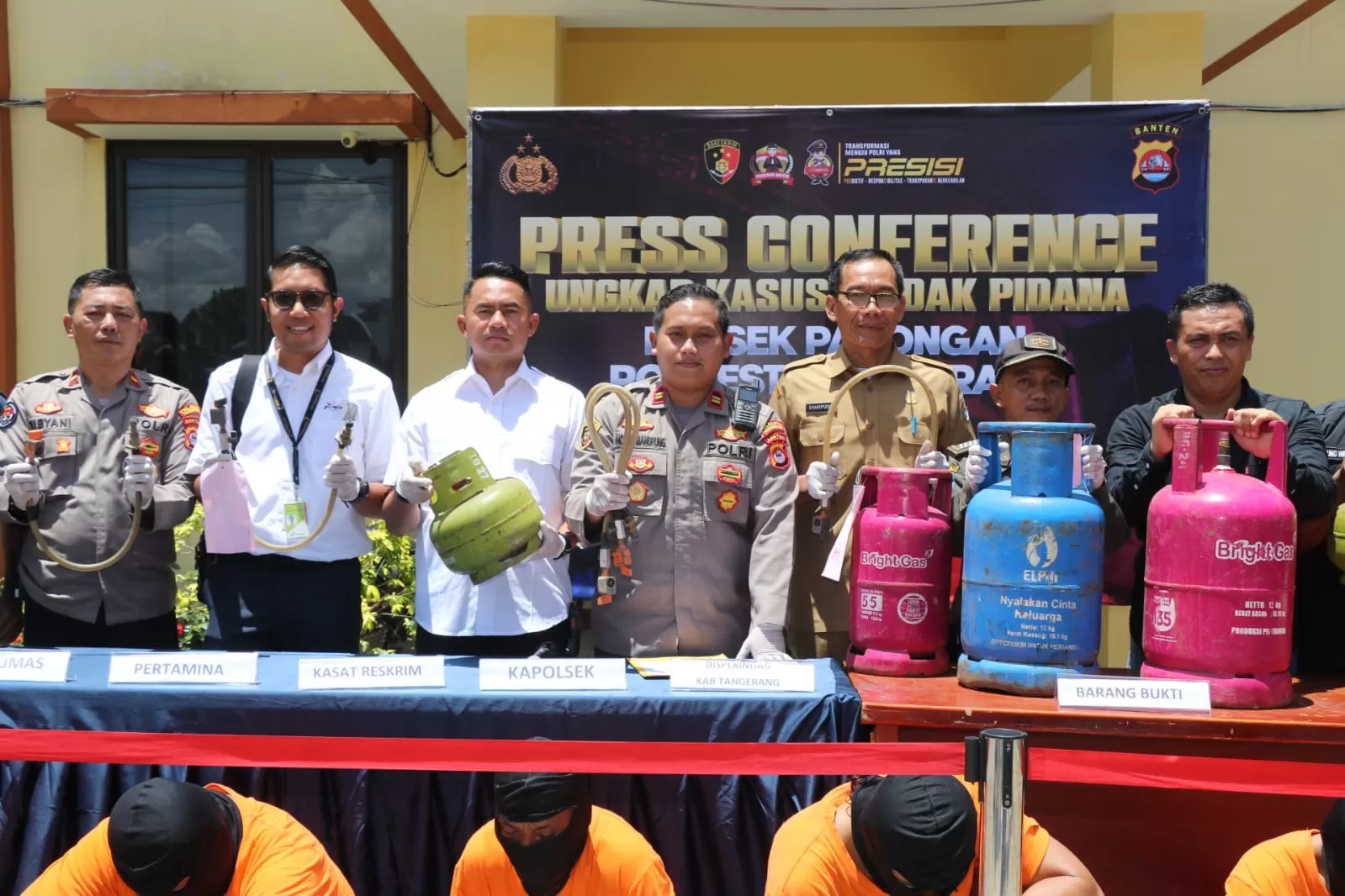 Bongkar Praktik Pengoplosan Tabung Gas Subsidi di Panongan, Polisi Ringkus 5 Pelaku