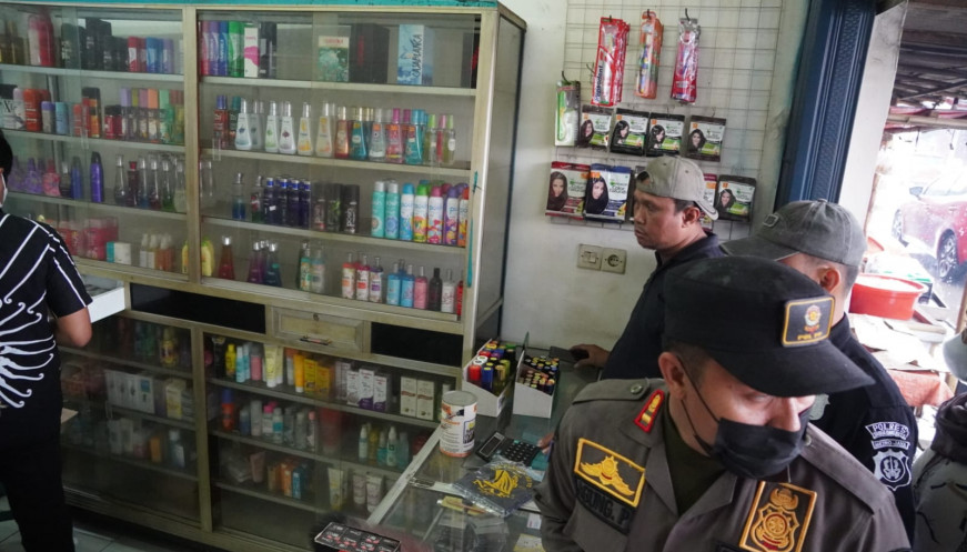 Aparat Sweeping Obat Terlarang di Wilayah Pantura Kabupaten Tangerang