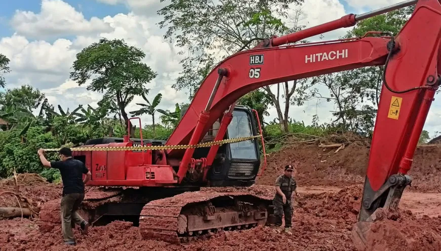 Langgar Perda, Satpol PP Hentikan Aktivitas Galian Tanah di 2 Kecamatan