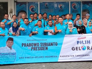 Gelar Deklarasi Bersama, Sukardin : Gelora Kabupaten Tangerang Siap Dukung Prabowo pada Pilpres 2024