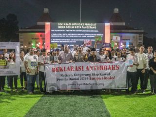 Deklarasi Anti Hoax, Kapolres Ajak Pegiat Media Sosial Kawal Pemilu 2024 berjalan Aman dan Damai