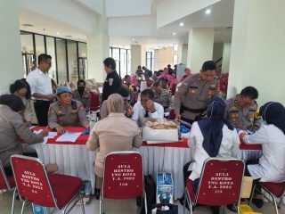 Polisi di Kota Tangerang di Cek Kesehatan Jelang Pengamanan Pemilu 2024