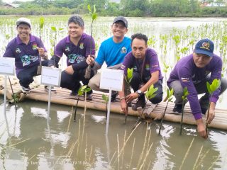 PWI Kabupaten Tangerang Gandeng DLHK Tanam Mangrove