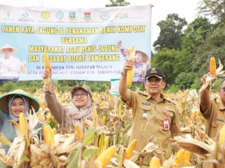 Pj Bupati Tangerang Resmikan Cluster Benih dan Panen Jagung di Cisauk