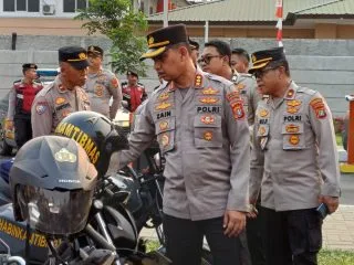 Jelang Pilkada Serentak 2024, Kapolres Metro Tangerang Cek Kesiapan Kendaraan Dinas, Alut dan Alsus