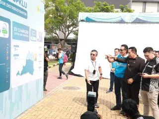 Stasiun Pengisian Kendaraan Listrik di Samanea Mall Resmi Dibuka