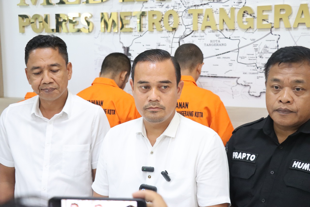 Press Realese Ungkap Kasus Obat Terlarang oleh Satresnarkoba Polres Metro Tangerang. (Ist)