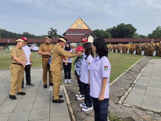 Bupati Tangerang Lepas Kontingen Jumbara PMR IV Banten