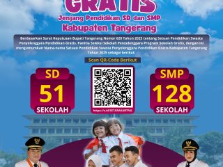 Pemerintah Kabupaten Tangerang Luncurkan Program Sekolah Gratis 2025 
