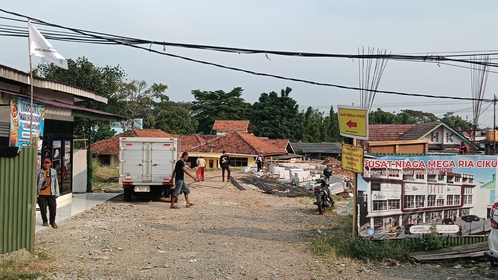 Lokasi Proyek Pusat Niaga Mega Ria Cikupa. (RFH)