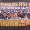 Polres Tangerang Selatan menggelar konfrensi pers ungkap kasus kekerasan terhadap anak. (rfh)