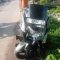 Kondisi sepeda motor Nmax milik salah satu korban kecelakaan lalu lintas di Jalan Aria Wangsakara, Sodong Tigaraksa, pada Rabu (13/8/2025)