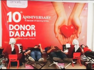 Peringati Hari Jadi ke-10, Hotel Amaris Gelar Donor Darah