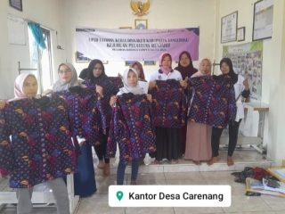 UPTD BLK Disnaker Kab Tangerang Latih Warga Carenang Menjahit