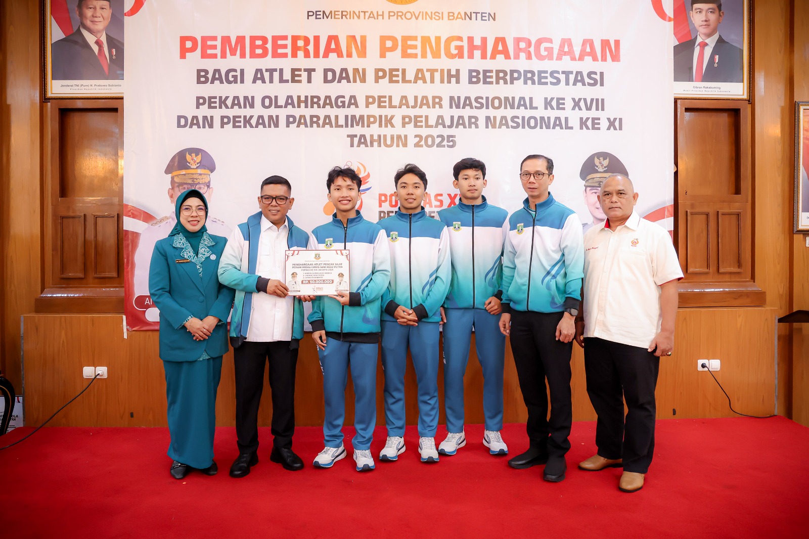 Banten Tembus Lima Besar Nasional, Atlet Popnas dan Peparpenas Terima Bonus