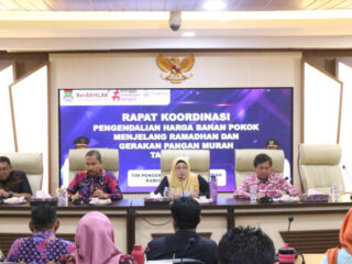 Jelang Ramadan, Wabup Intan Pimpin Rakor Pengendalian Harga