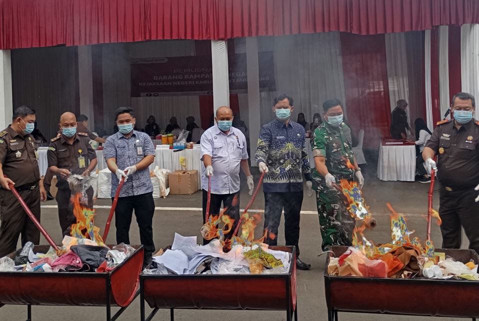 88 Perkara Inkracht, Kejari Kabupaten Tangerang Tuntaskan Eksekusi Barang Bukti