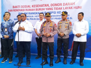 Bupati Maesyal Rasyid Dampingi Kapolri Listyo Sigit di HUT ke-53 KSPSI, Buruh Dapat Donor Darah hingga Renovasi RTLH