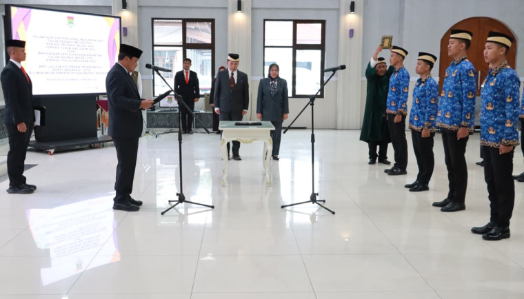 Bupati Tangerang Lantik 11 Lulusan PTDI-STTD Jadi ASN