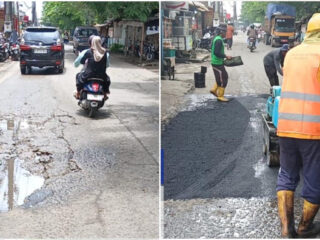DBMSDA Kabupaten Tangerang Genjot Pemeliharaan Jalan di Rajeg