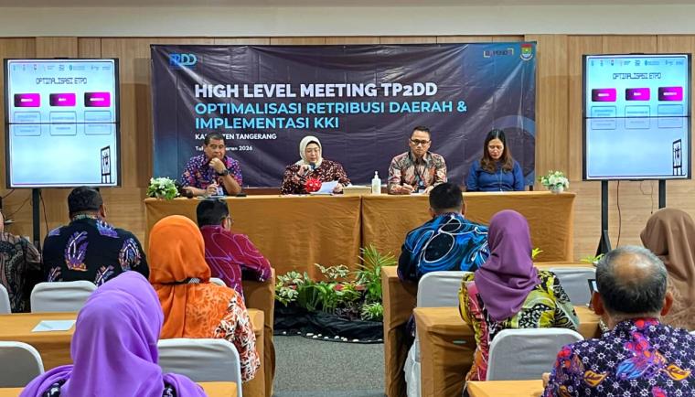 High Level Meeting TP2DD Kabupaten Tangerang, Wabup Intan Tekankan Digitalisasi Pengelolaan Retribusi Daerah