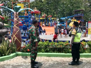 Atisipasi Lonjakan Pengunjung, Polsek Panongan Lakukan Pengamanan di WOW dan Water World Citra Raya