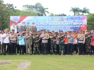 Jelang Idulfitri, Polresta Tangerang Gelar Apel Siaga Operasi Ketupat Maung 2026, 1.123 Personel Gabungan Diterjunkan