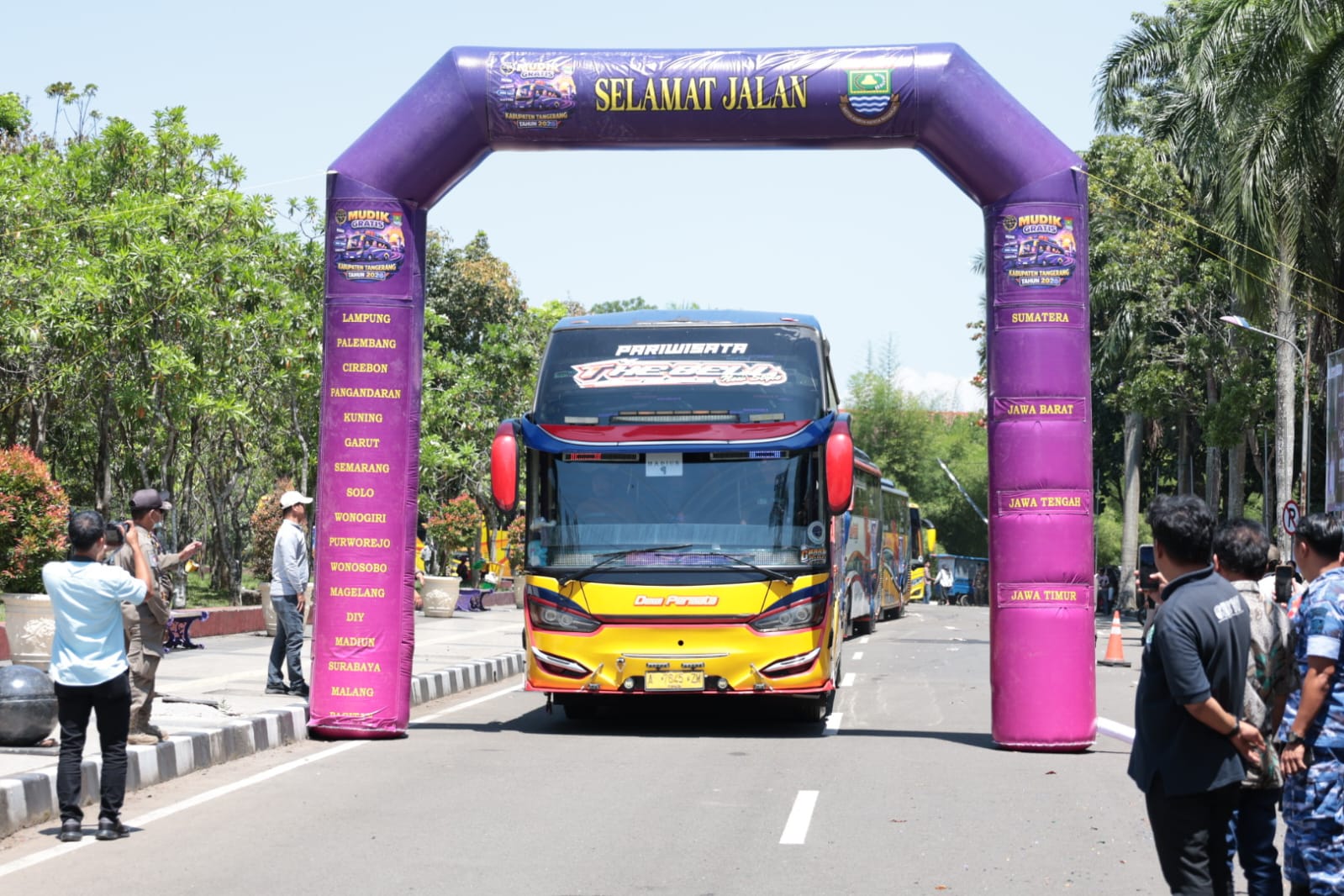 Pemkab Tangerang Lepas 3.000 Lebih Peserta Mudik Gratis 2026