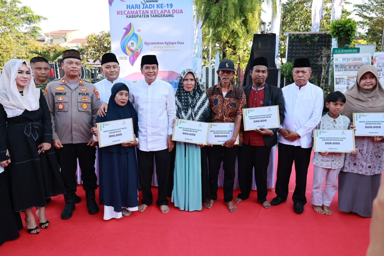 Perayaan Milad ke-19 Kecamatan Kelapa Dua Diwarnai Santunan 120 Anak Yatim