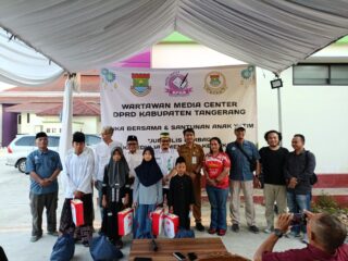 Ramadan Penuh Kepedulian, Jurnalis Media Center DPRD Kabupaten Tangerang Berbagi dengan Anak Yatim