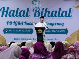 Halalbihalal IGRA di Masjid Agung Al-Amjad, Sekda Soma Atmaja Tekankan Peran Guru Anak Usia Dini