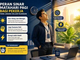 Jarang Keluar Ruangan? Kebiasaan Pagi Ini Membiarkan Sinar Matahari Mengatur Ritme Biologismu