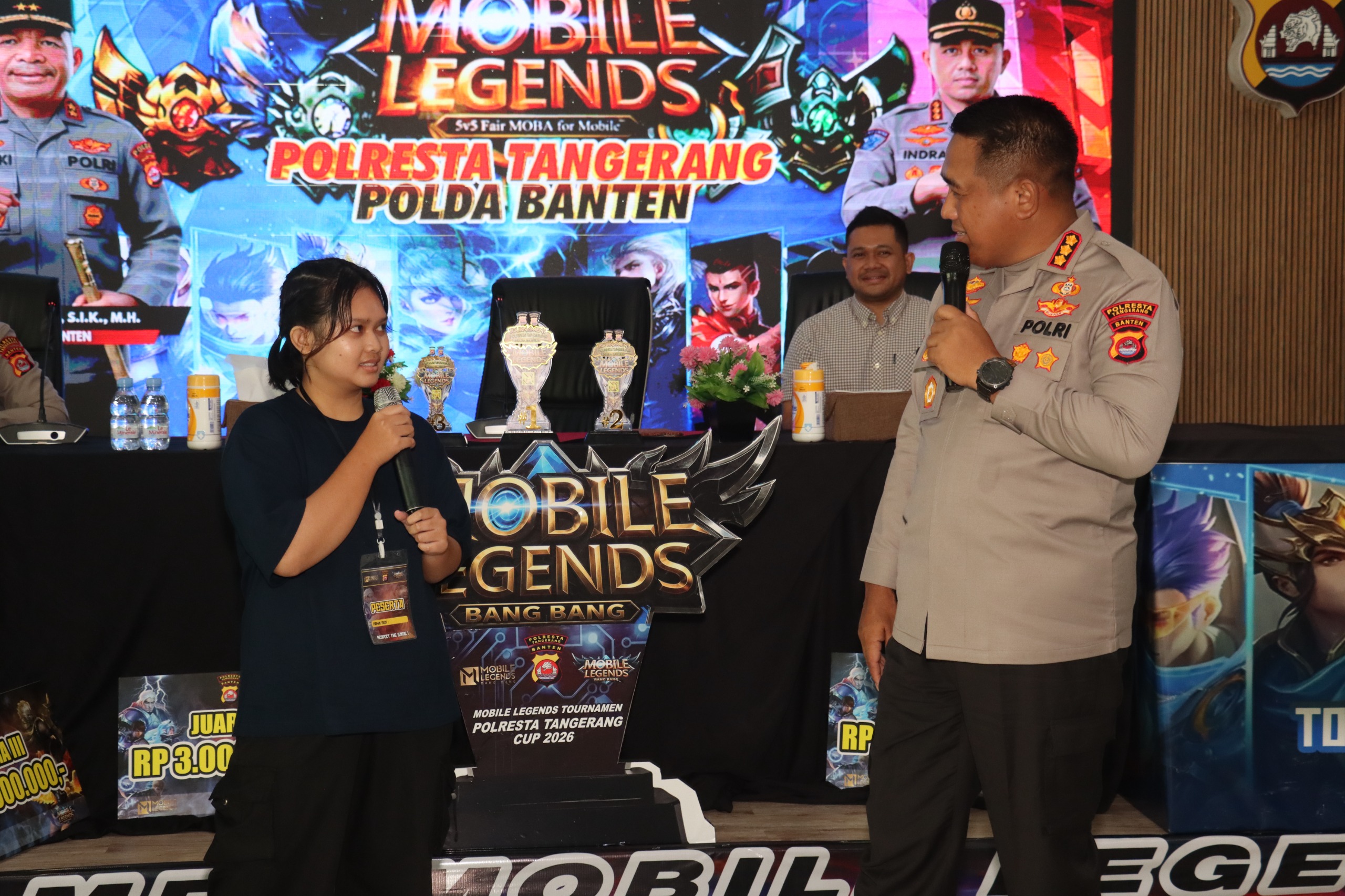 Polresta Tangerang Gelar Turnamen E-Sport Mobile Legend, Ajak Pelajar Manfaatkan Teknologi Positif
