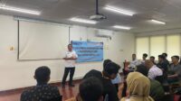 Kepala Dinas Tenaga Kerja Kabupaten Tangerang Rudi Lesmana, saat memberikan sambutan kepada peserta program pelatihan kerja berbasis kompetensi pada tahun 2026