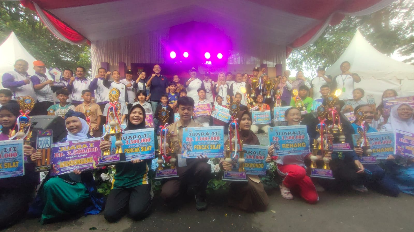 Ribuan Siswa Meriahkan O2SN dan FLS3N Kabupaten Tangerang, Kompetisi Berlangsung Sengit